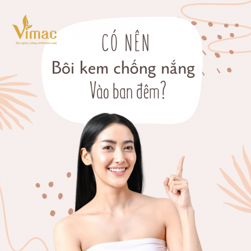 Có nên bôi kem chống nắng vào ban đêm? 