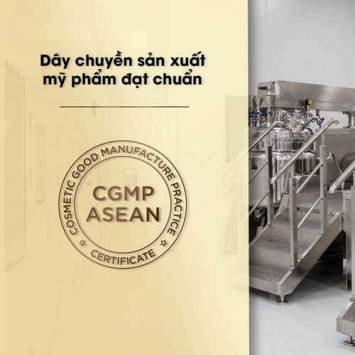 Dây chuyền sản xuất mỹ phẩm hiện đại, đạt chuẩn CGMP 2023
