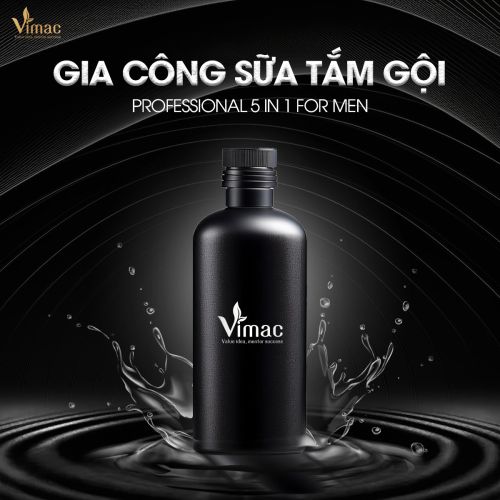 Gia công sữa tắm gội cho nam giới 5in1 tại Vimaccos