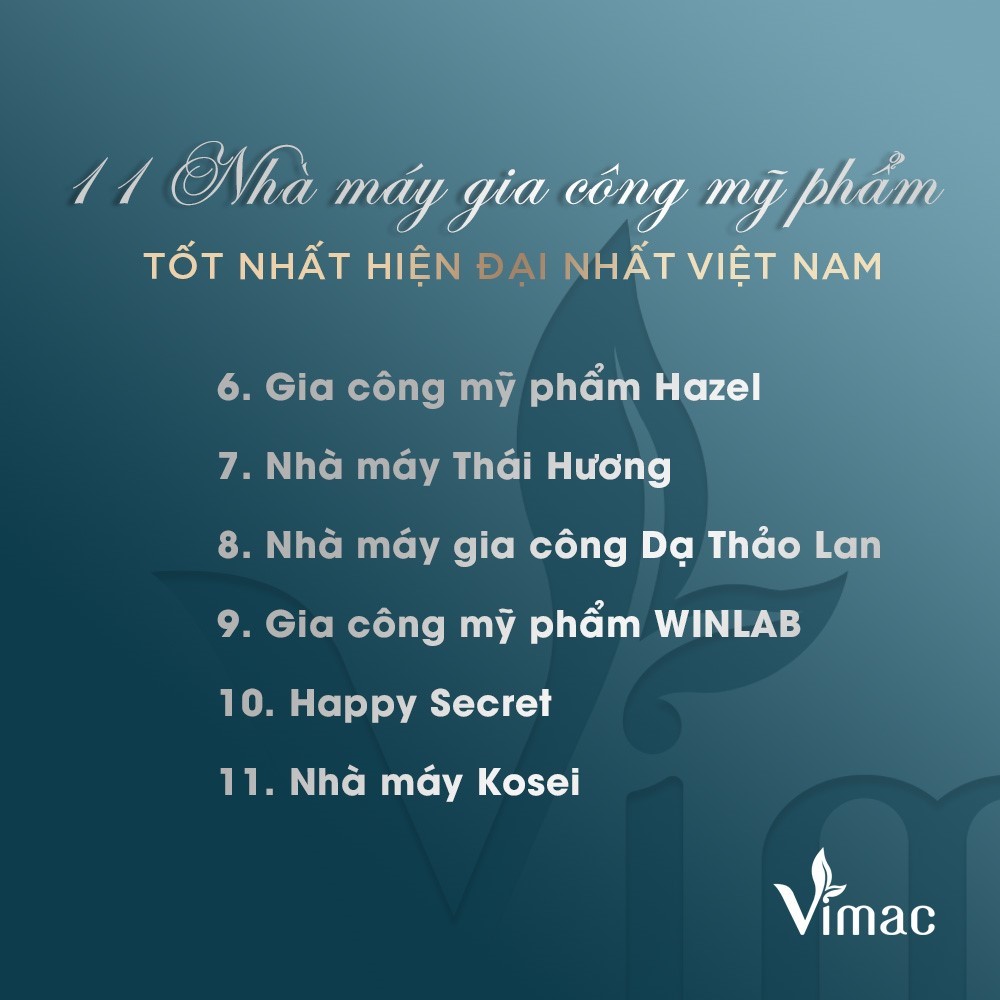 Danh sach cong ty gia cong my pham tai viet nam