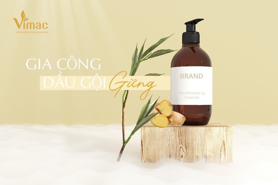 Gia công bộ dầu gội gừng