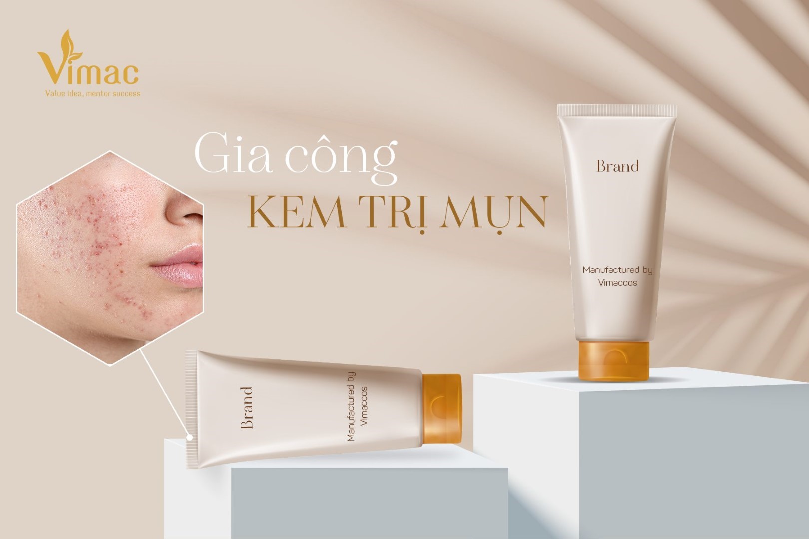 Gia công kem trị mụn