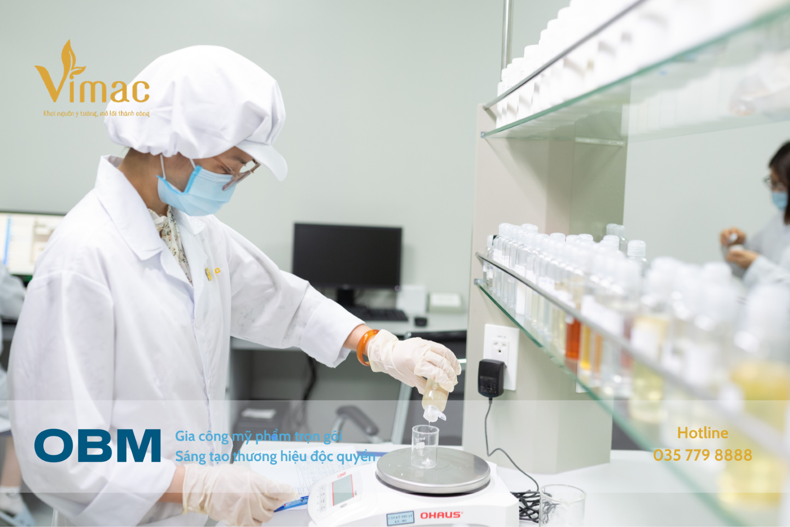 Pha chế mẫu test mỹ phẩm