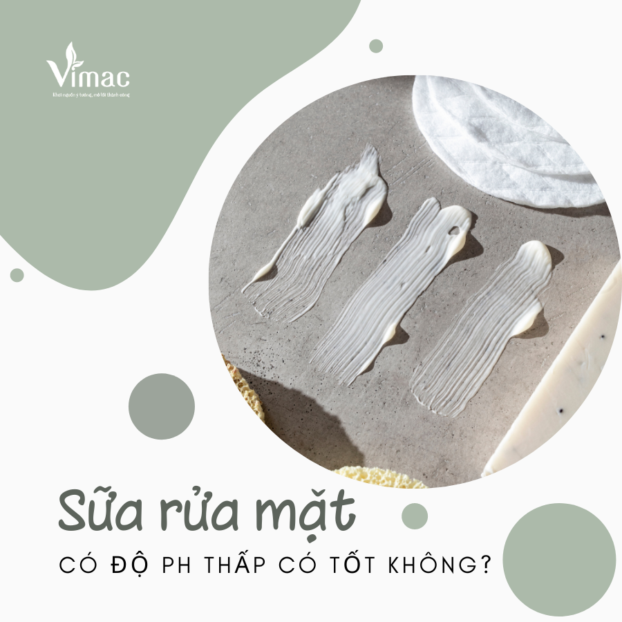 sữa rửa mặt độ pH thấp 1